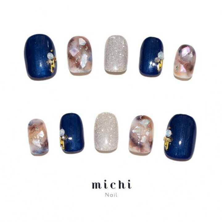 楽天市場 ネイビー 白べっこうネイル Michinail ネイルチップ ミチネイル ネイル つけ爪 ハンドメイドネイル ショートネイル ニュアンスネイル ブライダルネイル 成人式ネイル オリジナルtシャツのup T