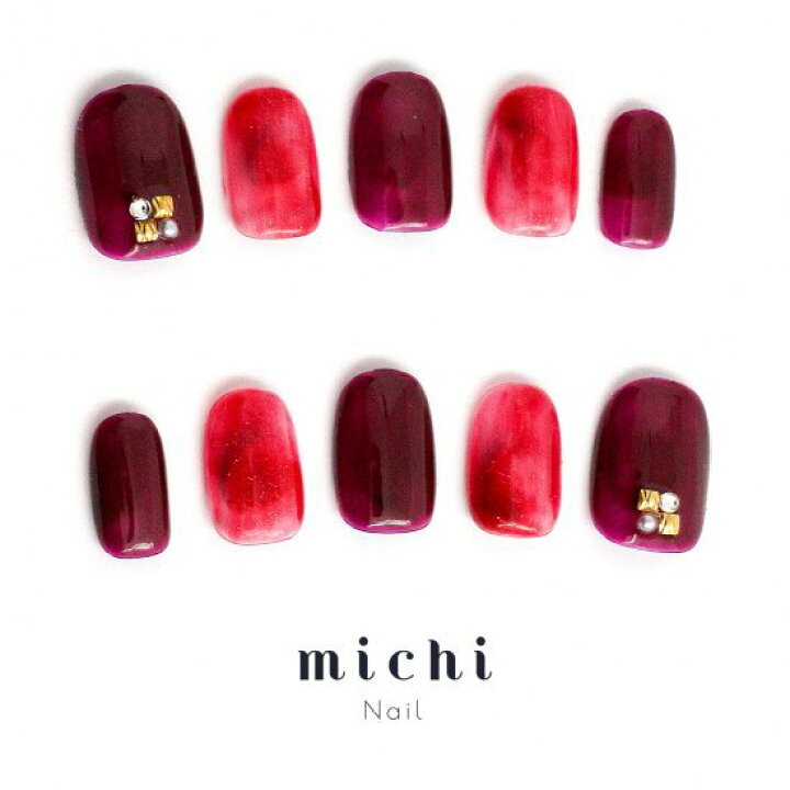 楽天市場 レディな赤べっ甲ネイル Michinail ネイルチップ ミチネイル ネイル つけ爪 ハンドメイドネイル ショートネイル ニュアンスネイル ブライダルネイル 成人式ネイル オリジナルtシャツのup T