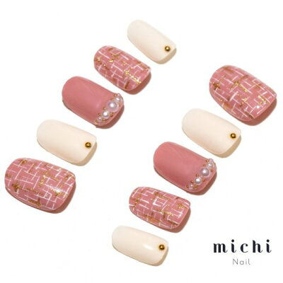 楽天市場 最大250円offクーポン配布中 くすみピンクのツイードネイル Michinail ネイルチップ ミチネイル ネイル つけ爪 ハンドメイド ネイル ショートネイル ニュアンスネイル ブライダルネイル 成人式ネイル オリジナルtシャツのup T