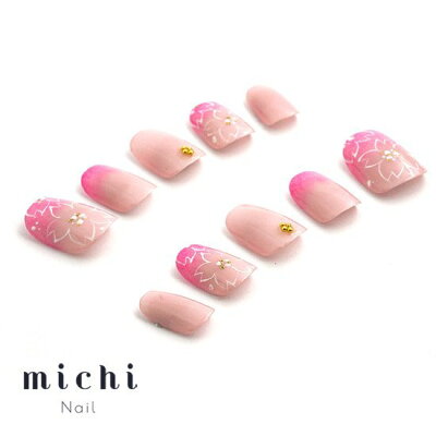 楽天市場 最大250円offクーポン配布中 春のおとずれ桜ネイル Michinail ネイルチップ ミチネイル ネイル つけ爪 ハンドメイドネイル ショートネイル ニュアンスネイル ブライダルネイル 成人式ネイル オリジナルtシャツのup T