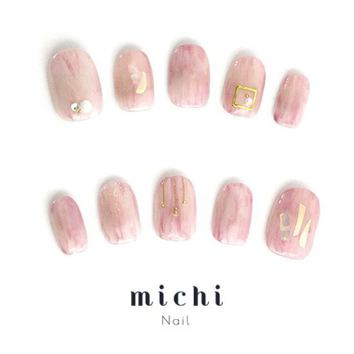 楽天市場】ニュアンス×ピンクネイル michinail ネイルチップ 