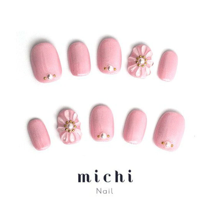 楽天市場 ぷっくりお花のピンクネイル Michinail ネイルチップ ミチネイル ネイル つけ爪 ハンドメイドネイル ショートネイル ニュアンスネイル ブライダルネイル 成人式ネイル オリジナルtシャツのup T
