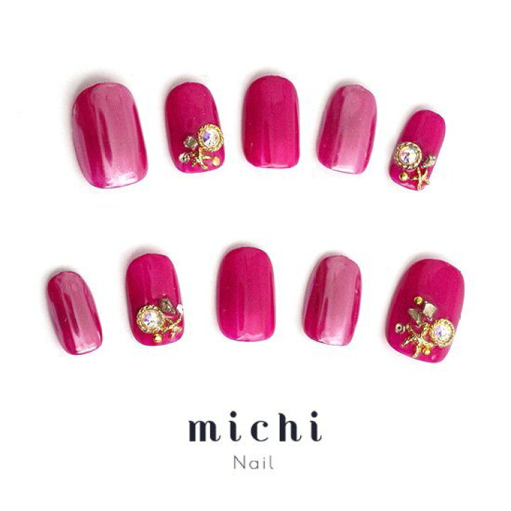 楽天市場 ショッキングピンクのサマーネイル Michinail ネイルチップ ミチネイル ネイル つけ爪 ハンドメイドネイル ショートネイル ニュアンス ネイル ブライダルネイル 成人式ネイル オリジナルtシャツのup T