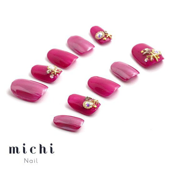 楽天市場 ショッキングピンクのサマーネイル Michinail ネイルチップ ミチネイル ネイル つけ爪 ハンドメイドネイル ショートネイル ニュアンス ネイル ブライダルネイル 成人式ネイル オリジナルtシャツのup T