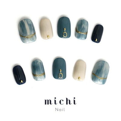 楽天市場 くすみブルー メタリックゴールドのニュアンスネイル Michinail ネイルチップ ミチネイル ネイル つけ爪 ハンドメイドネイル ショート ネイル ニュアンスネイル ブライダルネイル 成人式ネイル オリジナルtシャツのup T