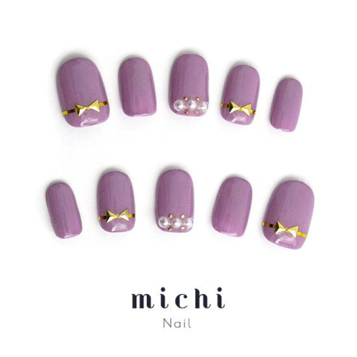 楽天市場 グレープカラーのパール リボンネイル Michinail ネイルチップ ミチネイル ネイル つけ爪 ハンドメイドネイル ショートネイル ニュアンスネイル ブライダルネイル 成人式ネイル オリジナルtシャツのup T