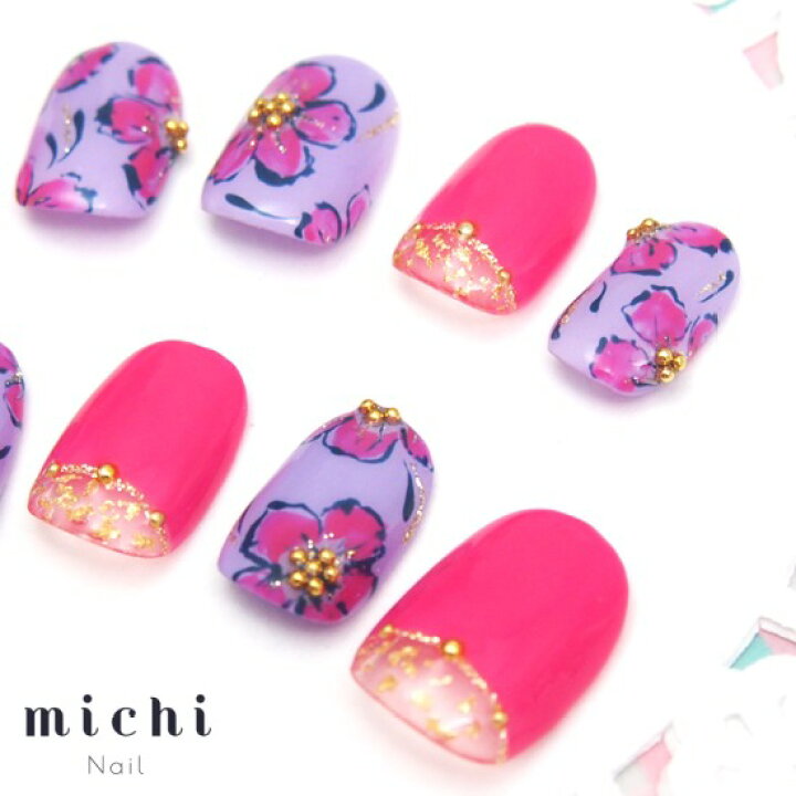 楽天市場 ショッキングピンクの逆フレンチアートネイル Michinail ネイルチップ ミチネイル ネイル つけ爪 ハンドメイドネイル ショートネイル ニュアンスネイル ブライダルネイル 成人式ネイル オリジナルtシャツのup T