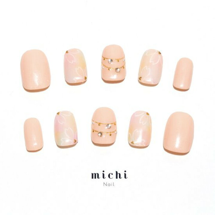 楽天市場 ふんわり桜ネックレスネイル Michinail ネイルチップ ミチネイル ネイル つけ爪 ハンドメイドネイル ショートネイル ニュアンスネイル ブライダルネイル 成人式ネイル オリジナルtシャツのup T