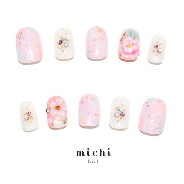 楽天市場 パステル和ネイル Michinail ネイルチップ ミチネイル ネイル つけ爪 ハンドメイドネイル ショートネイル ニュアンスネイル ブライダルネイル 成人式ネイル オリジナルtシャツのup T