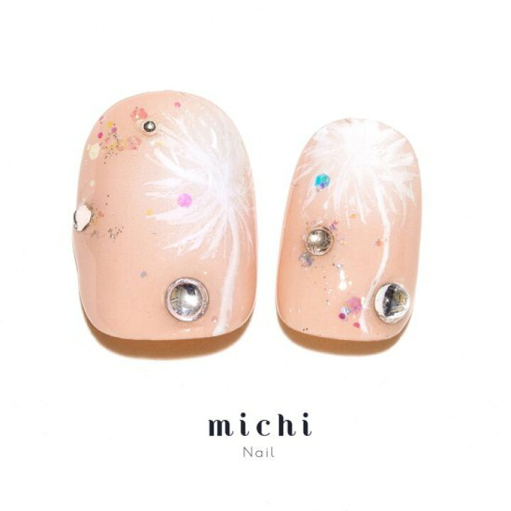 楽天市場】たんぽぽ綿毛ネイル michinail ネイルチップ ミチネイル 