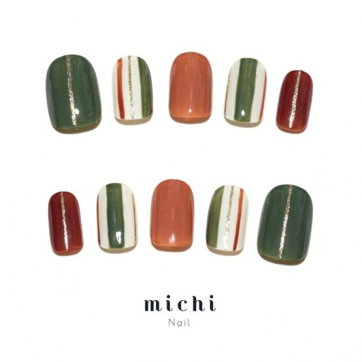 楽天市場 最大250円offクーポン配布中 マルチストライプのカジュアルネイル Michinail ネイルチップ ミチネイル ネイル つけ爪 ハンドメイドネイル ショートネイル ニュアンスネイル ブライダルネイル 成人式ネイル オリジナルtシャツのup T