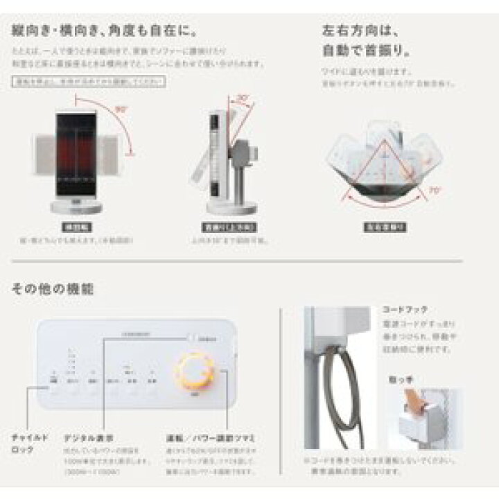 楽天市場】ダイキン工業 DAIKIN セラムヒート 遠赤外線暖房機 CER11WS 