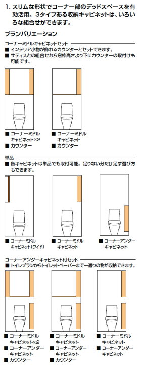 楽天市場】INAX LIXIL・リクシル アクセサリー 壁付収納棚【TSF-103WU  