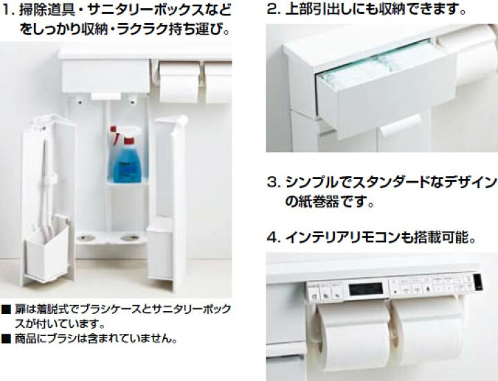 楽天市場 Inax イナックス Lixil リクシル Tsf 110wu Wa 壁付収納棚 インテリアリモコン対応紙巻器 トイレットペーパーホルダー付 トイレアクセサリー Tsf110wuwa 住宅設備のプロショップdooon
