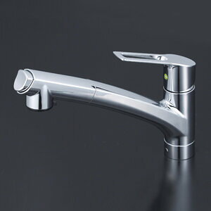 KVK 流し台用シングルレバー式シャワー付混合栓(Eレバー)上施工【KM5021JTEC】