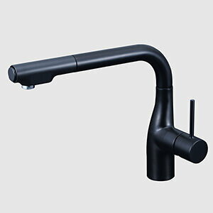 KVK 【KM6101ECC5HS】シングルレバー式シャワー付混合栓 グロスブラック(撥水) キッチン用水栓