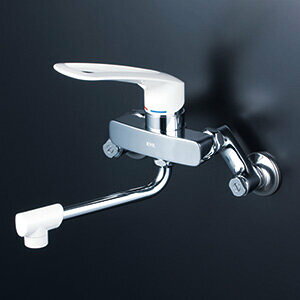 KVK 【MSK110KZLL】 シングルレバー式混合栓 長尺ハンドル 寒冷地対応 キッチン用水栓 > 壁付シングルレバー【NP後払いOK】