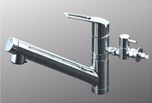 KVK 【KM6001ZEC2TU】 浄水器内蔵用シングルシャワー付混合栓(eレバー)(分岐止水栓付) 寒冷地用