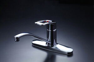 ミズタニバルブ キッチン用水栓 台付シングルレバー混合栓(2穴) MK510シリーズ(取付ピッチ200mm) 寒冷地タイプ【MK510TMMDAH】