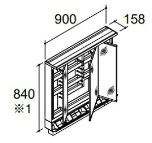 INAX LIXILENV yMRB-903KXJUz LEDƖiXLEDj 3ʋ X}[g|PbgtS[ ~[Lrlbg S1900mmp ʉώ  NBs560^Cv