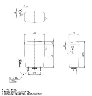 INAX LIXIL・リクシル 【DT-5500BL/BW1】防露式密結ロータンク ※タンクのみ　受注生産品