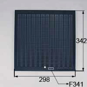 LIXIL リクシル トステム レンジフード用グリスフィルター 型式:CSF103421T【商品コード:KKZFB088 内容物:1枚入り(KKZFA613と同品) ブラック 】