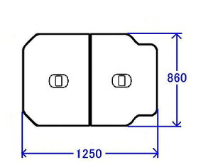 TOTO@iECi@Cӂ@ctgݍ킹ӂӂ(OF1250×860mm)yPCF1300R-NW1zyPCF1300RNW1z