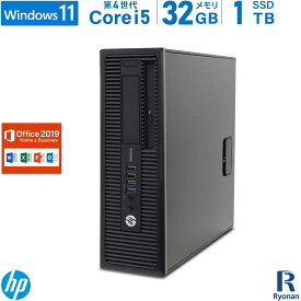 【スーパーSALE 10%OFF】HP ProDesk 600 G1 SFF 第4世代 Core i5 メモリ:32GB 新品SSD:1TB デスクトップパソコン Microsoft Office 2019 搭載 DVD-ROM Windows11 中古 | Office2019 デスクトップ パソコン 中古パソコン PC 中古PC 中古デスクトップ