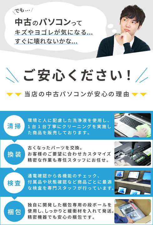 楽天市場】楽天1位｜中古ノートパソコン Windows11 Office付｜Core i7 