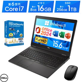 中古ノートパソコン Windows11 Microsoft Office 2024 H&B 付き｜店長厳選 DELL Precision 3520 ｜Core i7 第6世代 メモリ 8GB 16GB M.2 SSD 256GB 512GB 1TB｜中古パソコン 中古PC ノートPC｜WEBカメラ テンキー Wi-Fi Bluetooth HDMI フルHD 15.6インチ