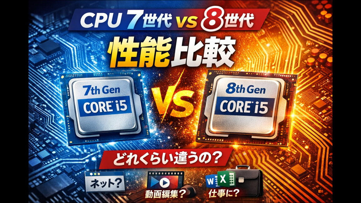 楽天市場 | 中古パソコン 遼南商店 - CPU第7世代と第8世代の性能差は 