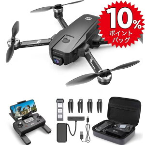 �y���Ҍ���10%�|�C���g�o�b�N�z �h���[�� �����[�gID���� GPS���� Holy Stone 4K�J���� EIS��u���␳ �܂��� �u���V���X���[�^�[ 130°�L�p�J���� ���[�P�[�X�t�� �t�H���[�~�[���[�h �����ǐ� 