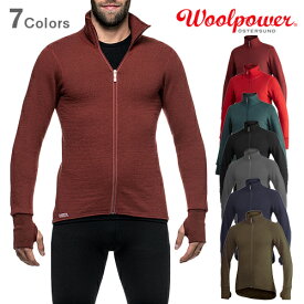 ウールパワー フルジップジャケット 400 Woolpower 正規品 | アウター ベースレイヤー トップス 防寒具 温かい 羊毛メリノウール メンズ レディース