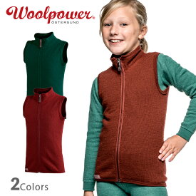 ウールパワー キッズ ベスト 400 Woolpower 正規品 | 上着 ジャケット アウター ミッドレイヤー 防寒具 温かい 子供用 羊毛メリノウール