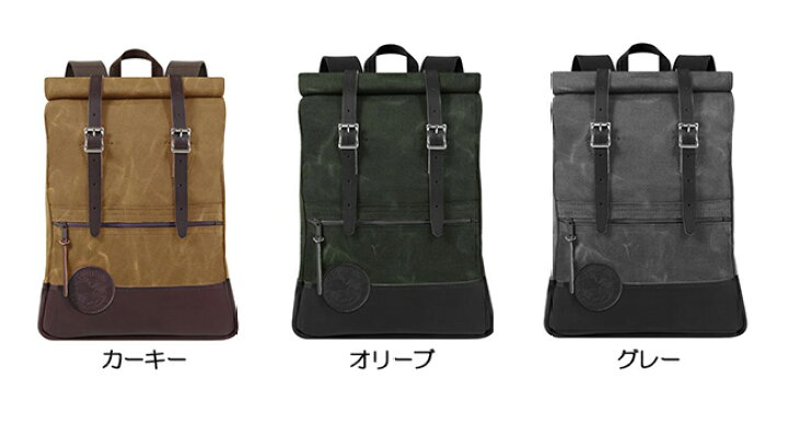 楽天市場】Duluth Pack Deluxe Roll-Top Scout Pack WAXダルースパック 