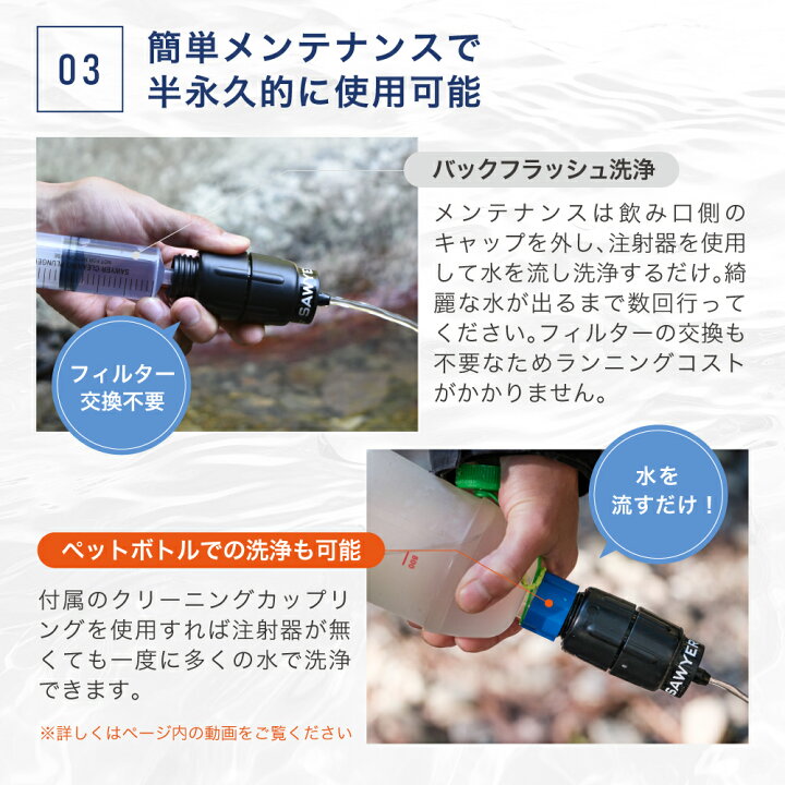 楽天市場】ソーヤー マイクロスクィーズフィルターSP2129 SAWYER 