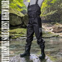 送料込 フェルトスパイクソール チェストハイ ウェーダー 厚手 擦れに強い420デニール SS-5L 胴付長靴 胴長 ウェダー …