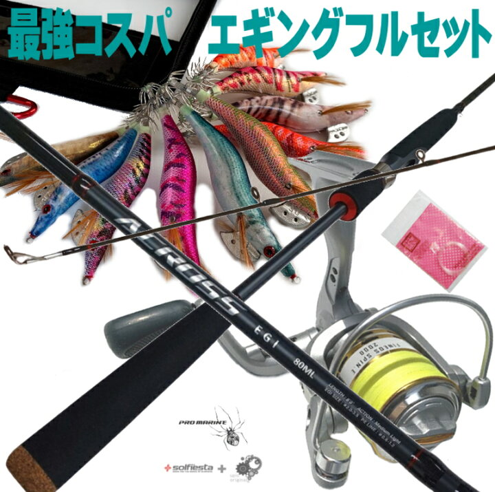 楽天市場】エギング 入門 フルセット ケイムラエギ10本 餌木 軽量で 