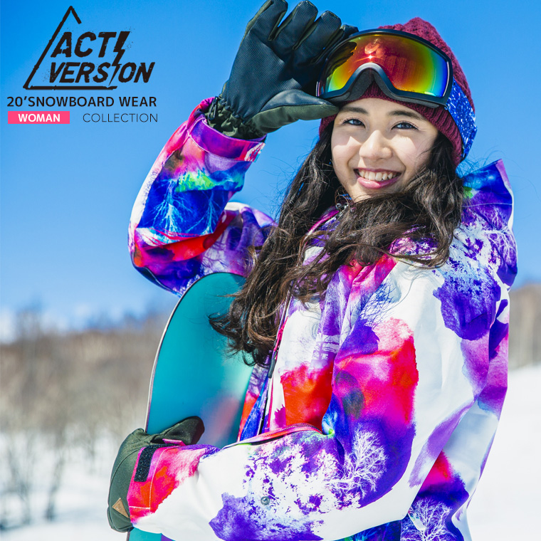スノーボードウェア レディ－ス ファクトリーアウトレット スキーウェア 上下 ACTIVERSION レディース スノボウェア 専門店 送料無料 スノーボードウェア上下セット ACTI