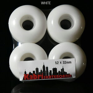 [KABRI SKATEBOARD WHEEL 95a 4P SET] XP[g{[h uN EB[ 4_ Zbgi4j XP{[ n LbY l S rMi[ ɂ gbN n[hEB[ PU95a 52mm×32mm 52mm×30mm