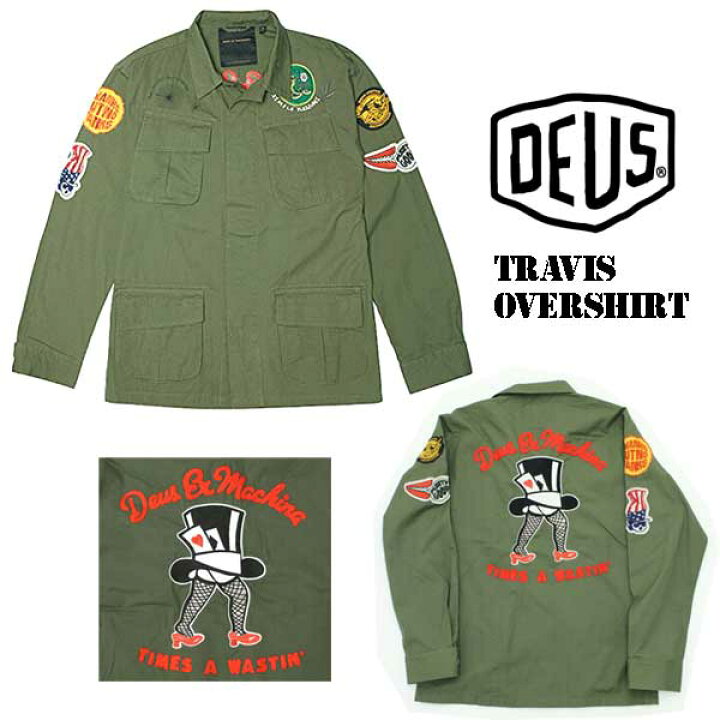 楽天市場】DEUS EX MACHINA［デウスエクスマキナ］TRAVIS OVER SHIRT 
