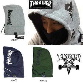 【THRASHER】スラッシャー バラクラバ フードウォーマー/フード ネックウォーマー 16TH-K52 balaclava スキー　スノーボード スケート サーフ アウトドア 防寒 スケボー スケートボード