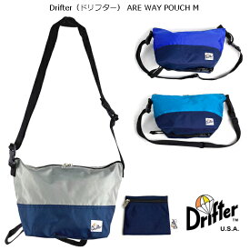 【Drifter/ドリフター】ARE WAY POUCH M アーウェイポーチ Mサイズ【Drifter/ドリフター】ARE WAY POUCH M 3Color 3WAY ショルダーバッグ ポーチ ハンドキャリー バッグインバッグ ミニポーチ付 旅行 アウトドア 小物入れ ナイロン メンズ レディース