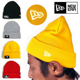 NEW ERA ニューエラ ニットキャップ NEW ERA キャップ　CUFF KNIT　カフニット ニット帽 刺繍 UNISEX メンズ レディース Knit Cuff Beanie[KNIT NYC20 003 CUFF NONLIC OSFM] BLACK/GRAY/SAFFRON/HOTRED