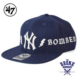 '47(フォーティーセブン) CAP キャップ メンズ 帽子 FEW Yankees Gears Mound '47 CAPTAIN Navy ストラップバックキャップ EASMU17WMH 秋冬仕様のウールCAP 「BRONX BOMBERS」
