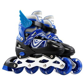 インライン スケート（C）子供用 BAIBO INLINE SKATE KID'S 光るウィール 子供 キッズ ジュニア ストリート サイズ調整可 LED ホイール 光る タイヤ ローラーブレード ローラースケート HOWTO冊子プレゼント S/M/Lサイズ 17cmから25cm