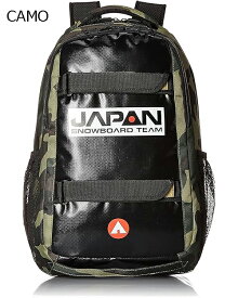 AIRWALK エアウォーク 防水生地 スケボー＆スノーボード リュック バックパック JAPANモデル A1556013 レディース メンズ 高校生 通学 スポーツ 大容量 ボードストラップ付き ウォータープルーフ ターポリン カジュアル トラベル 旅行 フェス 通勤 通学 アウトドア バイク