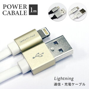 ���C�g�j���O �P�[�u�� 1m�@POWER CABLE for Lightning Apple MFi �F�� ���C�Z���X�擾 �[�d �ʐM 2.4A �����[�d �Ή� �v���e�b�N �y2025�N6���x ���ԗD�ǃV���b�v��܁z