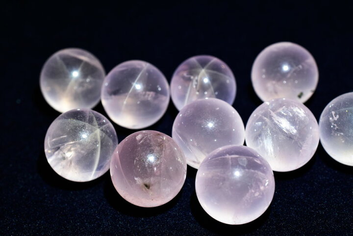 楽天市場】スターローズクォーツ 丸玉 ミニサイズマダガスカル産□約  