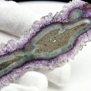 フラワーアメジスト スライス スタラクタイト 原石 ◆ウルグアイ・アルティガス産◆紫水晶|アメジストクラスター|原石|Artigas Uruguay|スタラクタイト|鍾乳石|天然石|パワーストーン